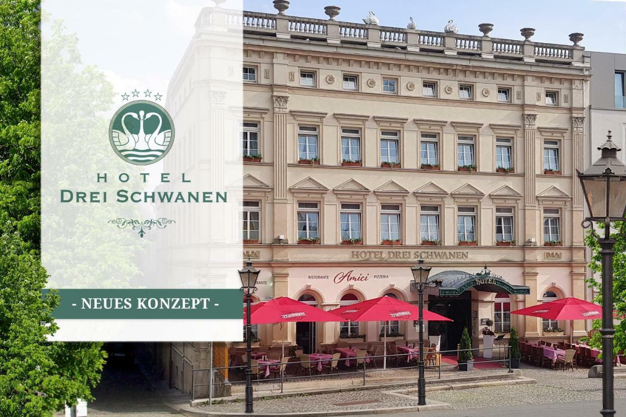 Hotel Drei Schwanen - Ristorante Due Fratelli Hohenstein-Ernstthal Exterior foto